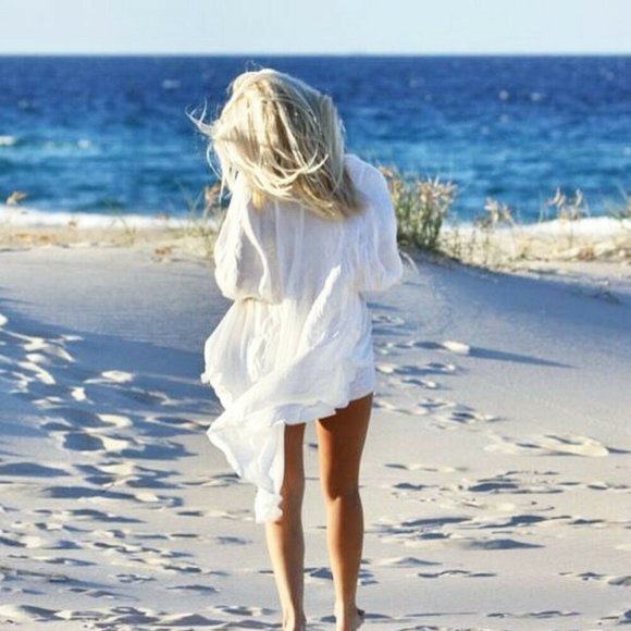 ARNHEM Moonshine Embroidered White Kimono Duster - Picture 8 of 11